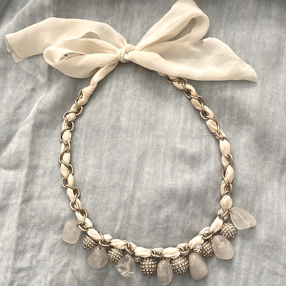 Vintage Handmade natural quartz necklace